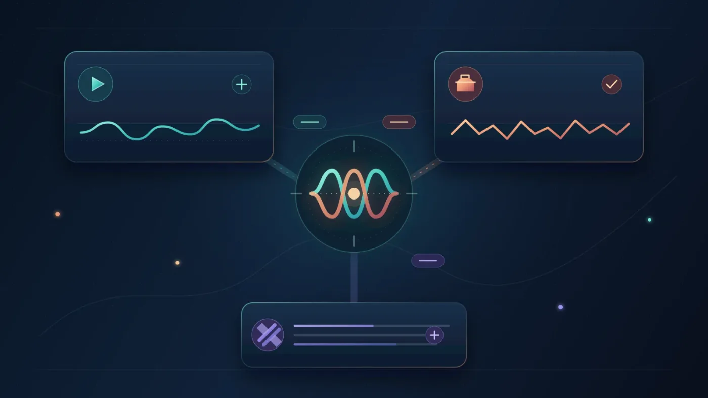 Illustration of music licensing choices for a YouTube creator, freelancer, and client video
