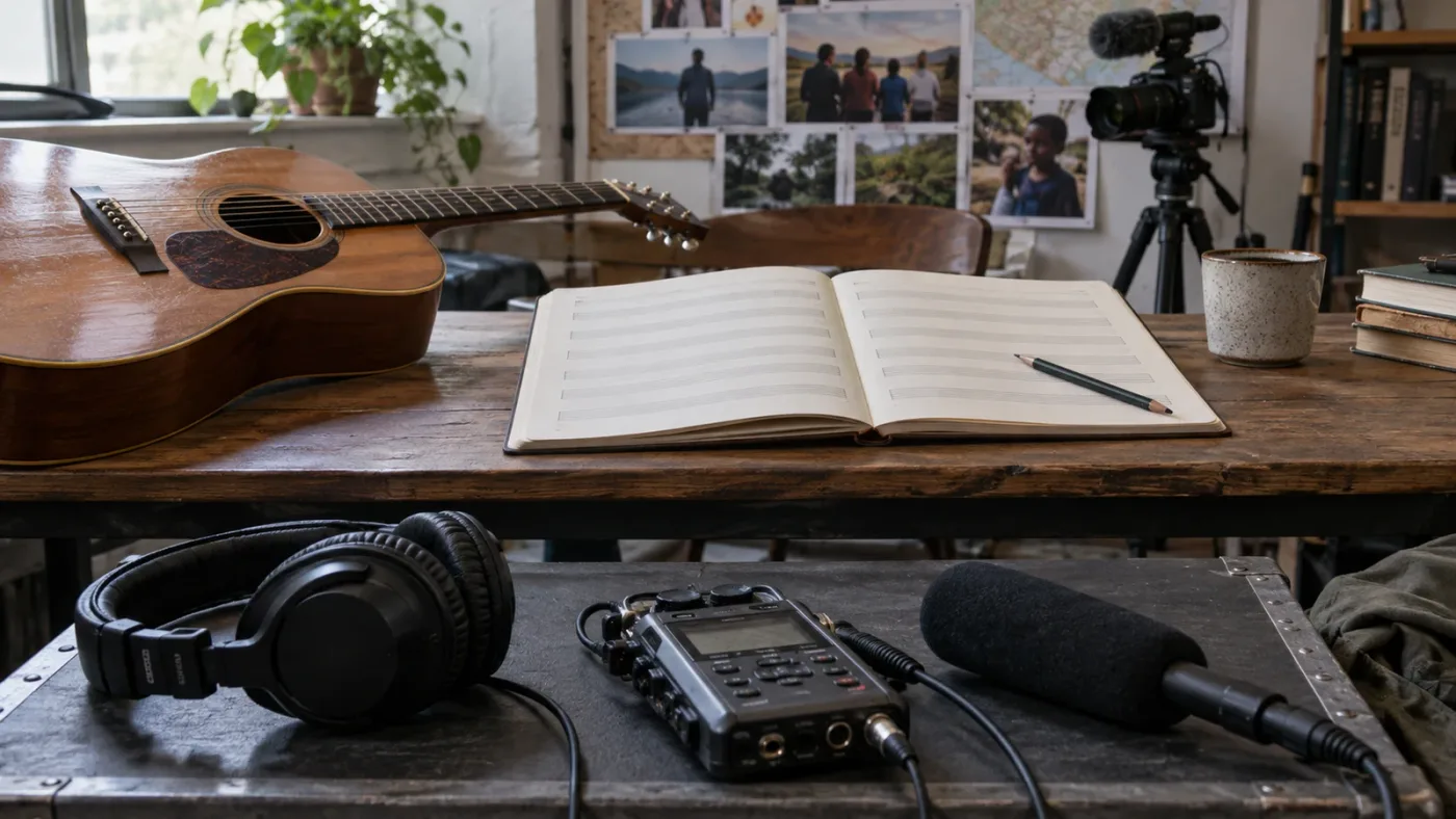 Illustration of the separate composition and recording rights in nonprofit video music