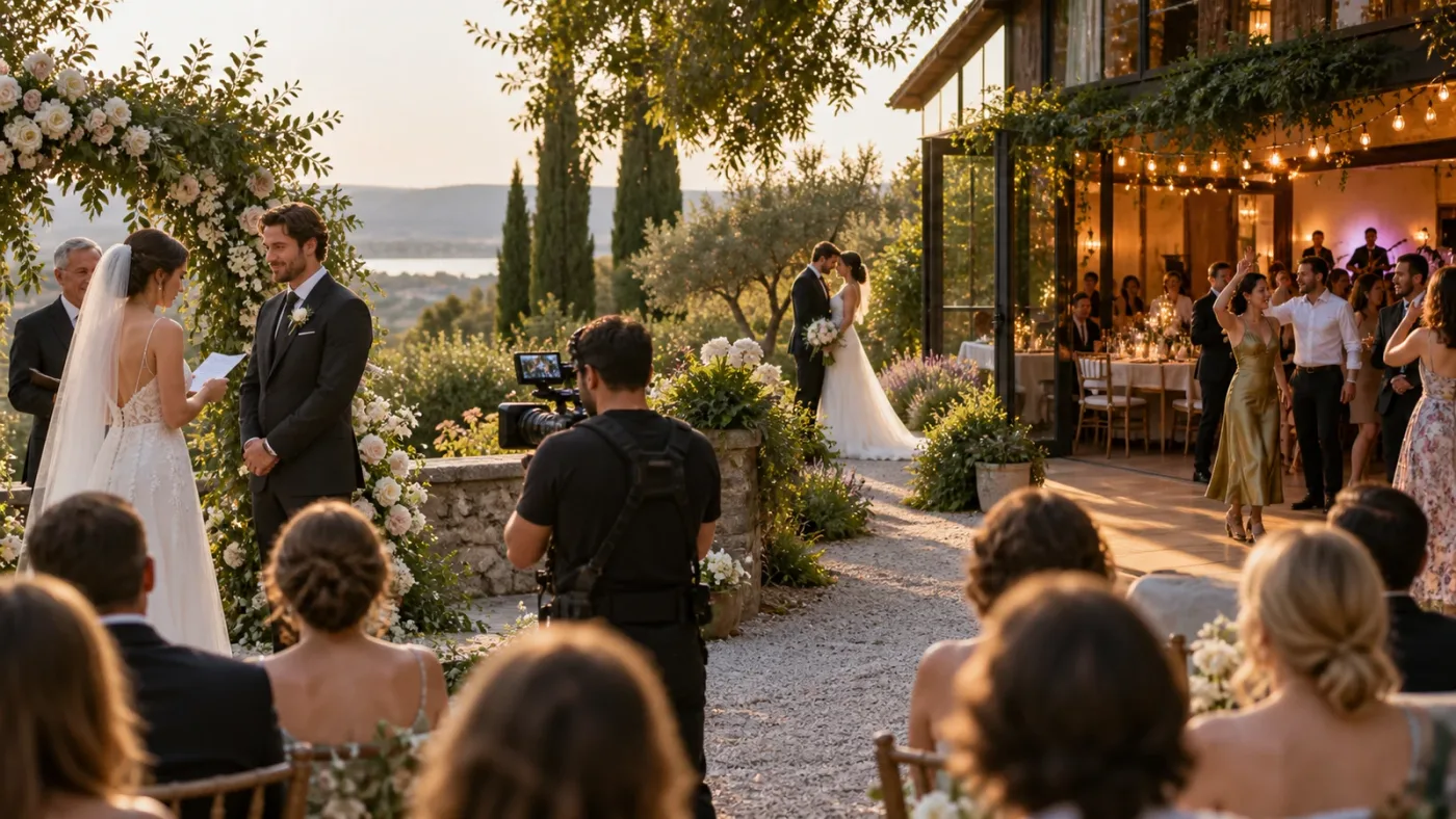 Illustration of three music directions for a wedding highlight film