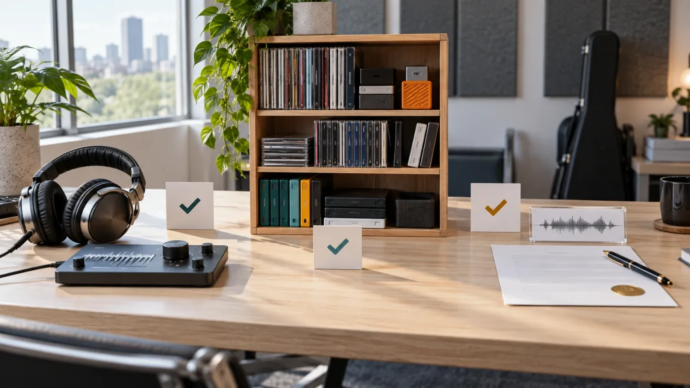 Illustration of a decision matrix for freelance video editing asset subscriptions