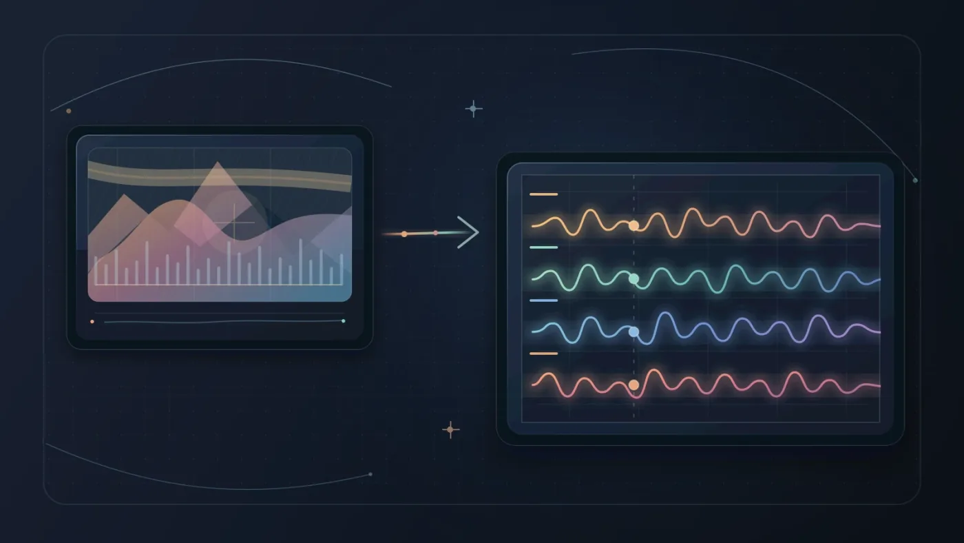 Illustration of the Epidemic Sound Studio video-to-audio workflow
