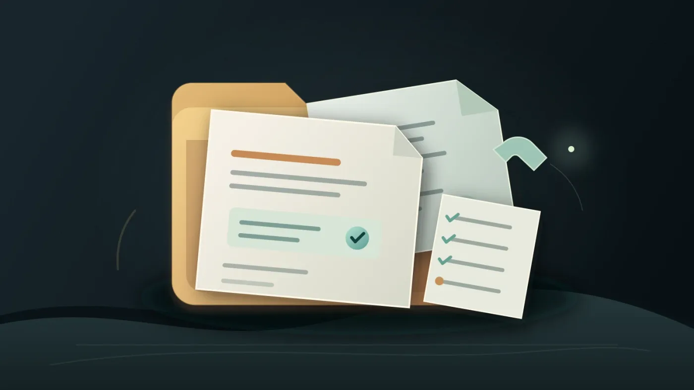 Illustration of a client video music license archive