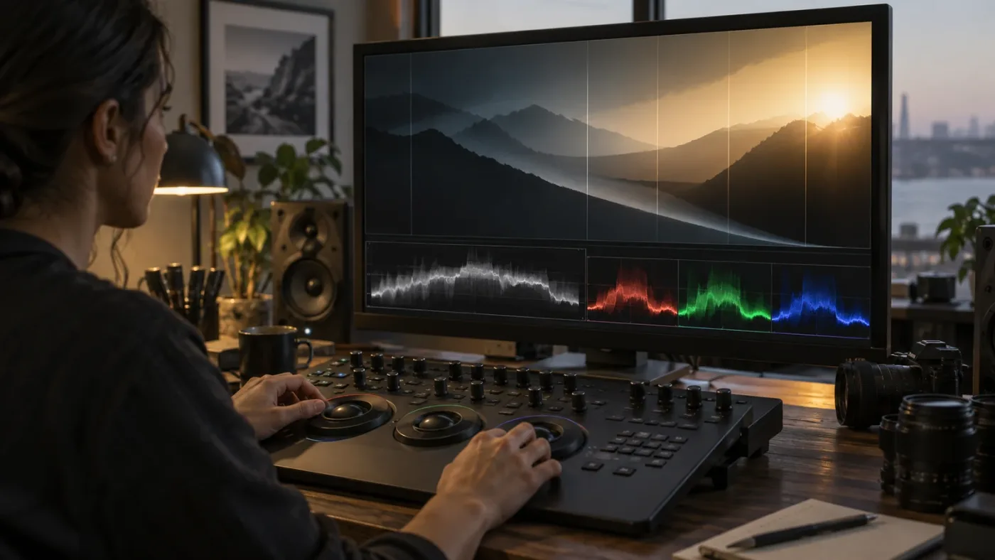 Illustration of HDR tonal zones and falloff in DaVinci Resolve