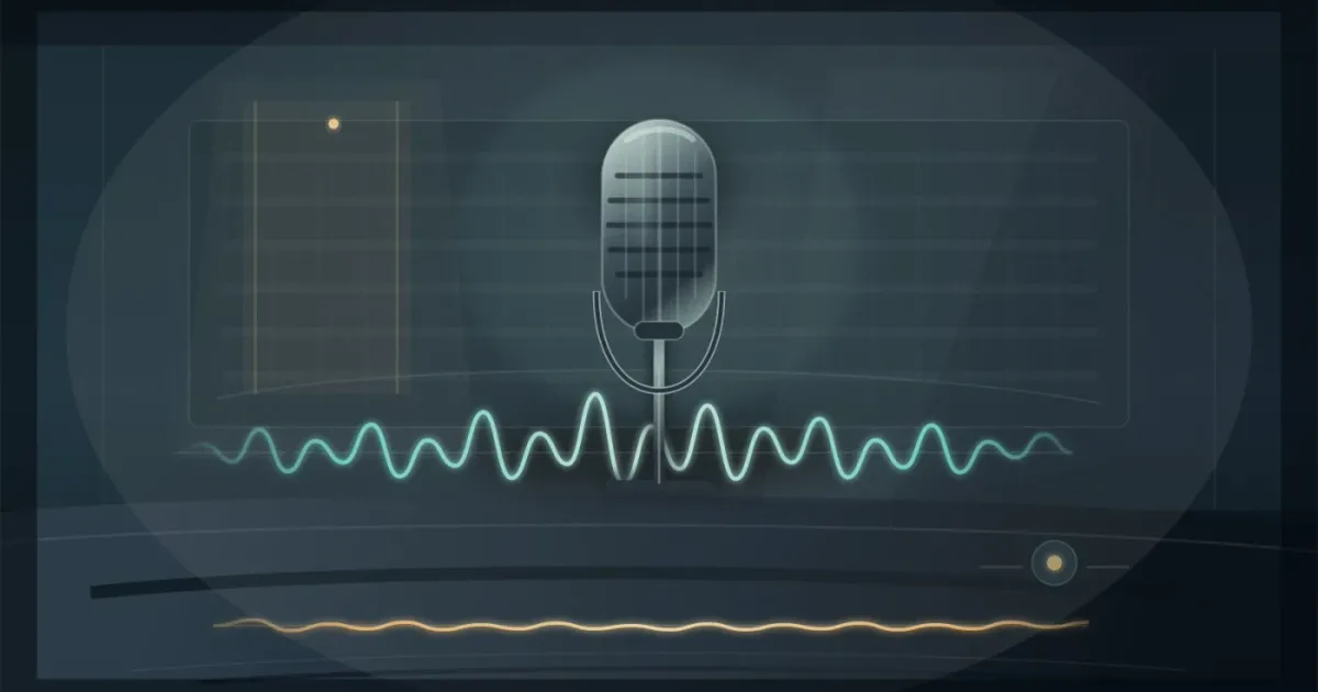 Illustration of room tone beneath dialogue in a video editing timeline