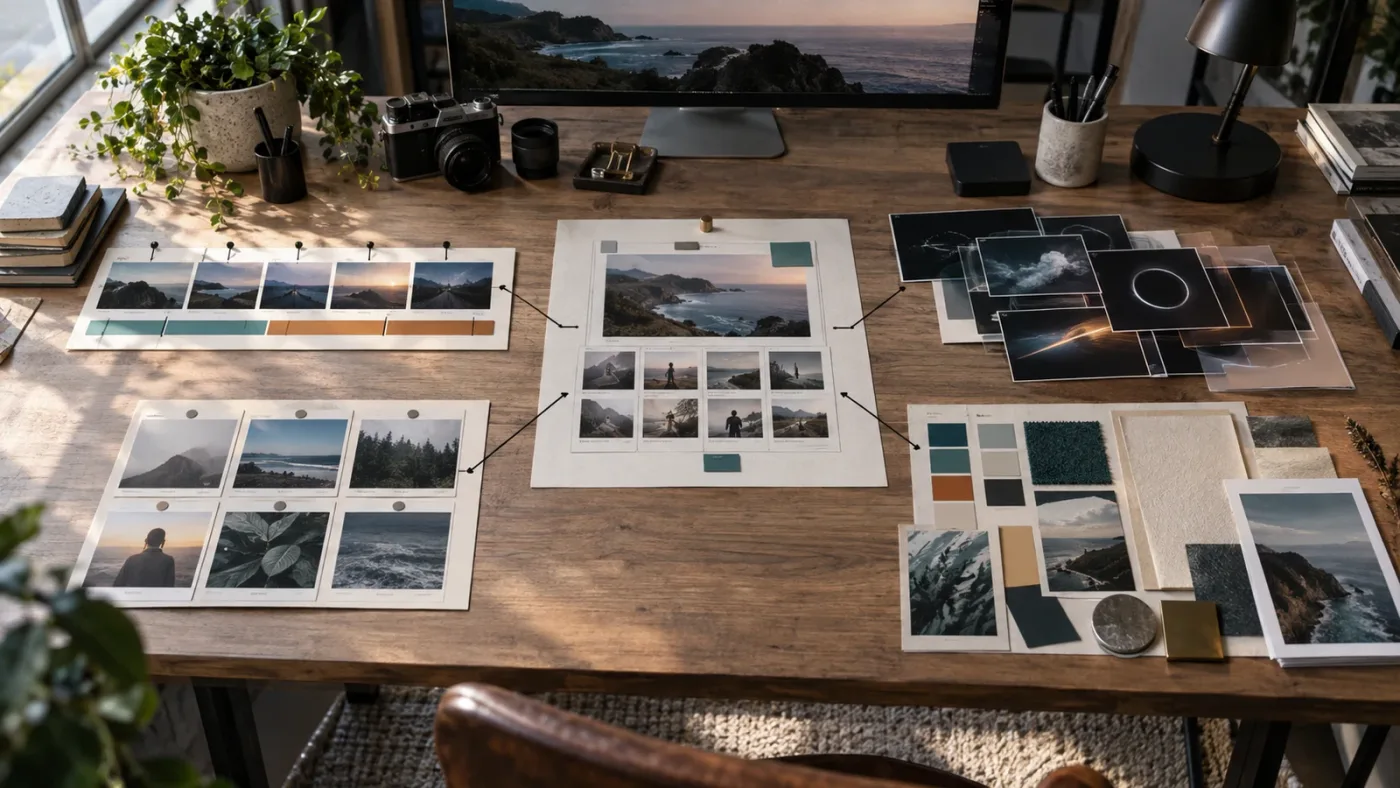 Illustration of DaVinci Resolve template layers for a recurring video series