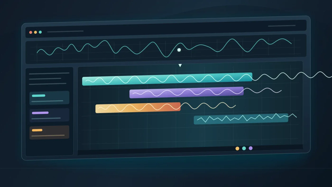 Illustration of a DaVinci Resolve 21 Fairlight music workflow