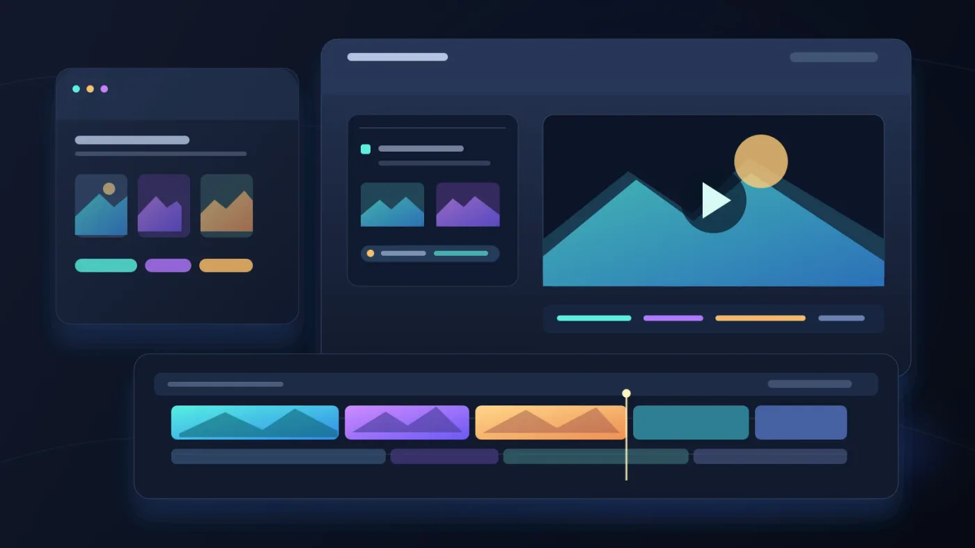 Illustration of DaVinci Resolve 21 B-roll organization workflow