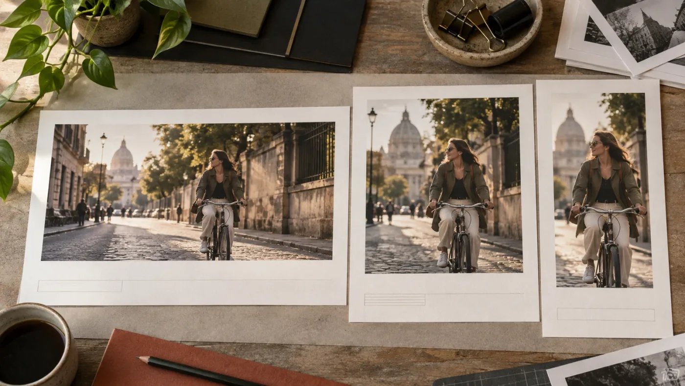 Illustration of footage crop and template testing across campaign formats