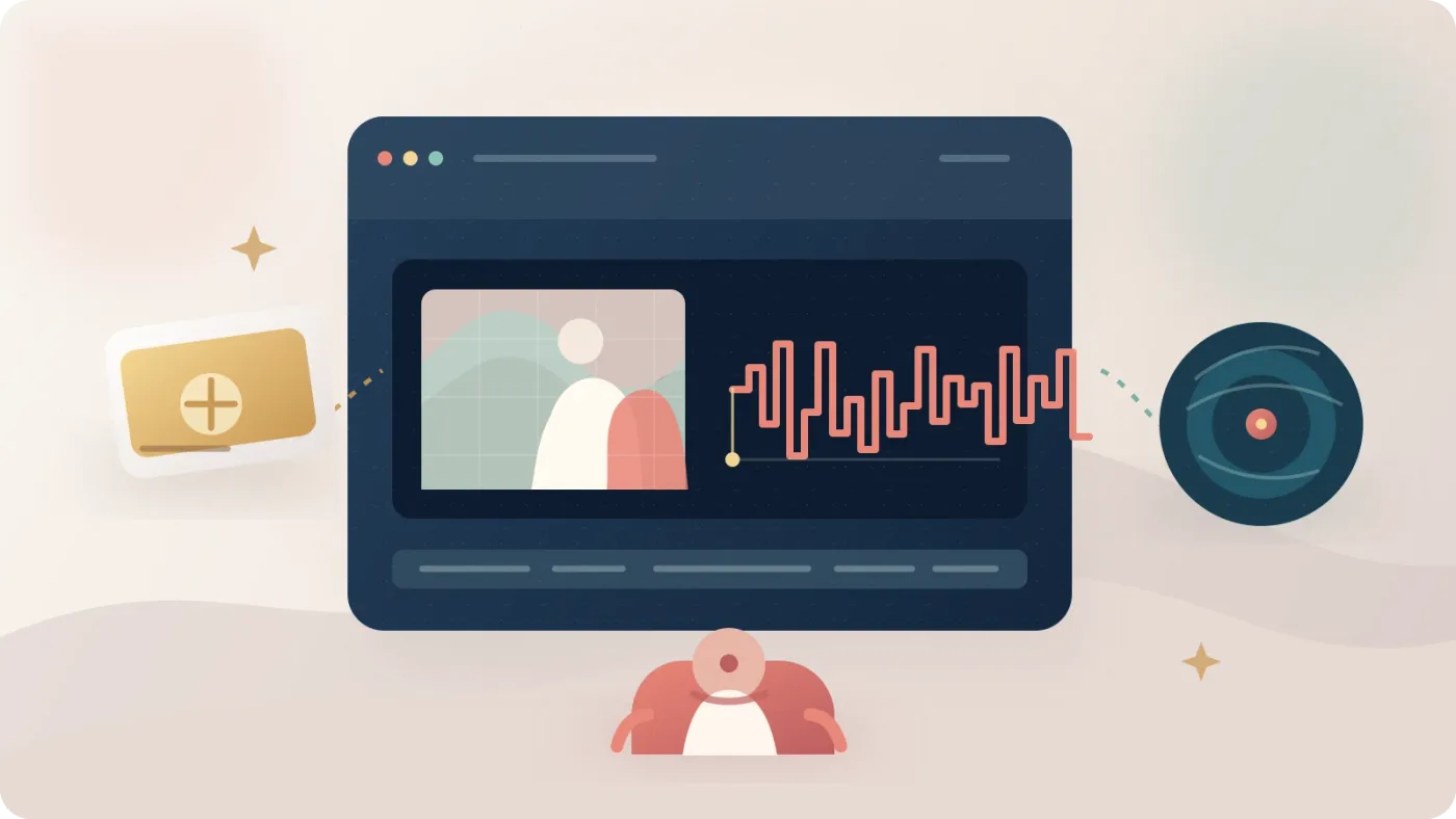 Illustration of music licensing choices for a wedding video