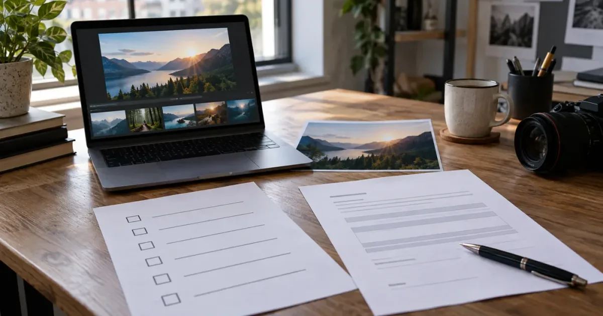 Illustration of comparing DaVinci Resolve templates before downloading