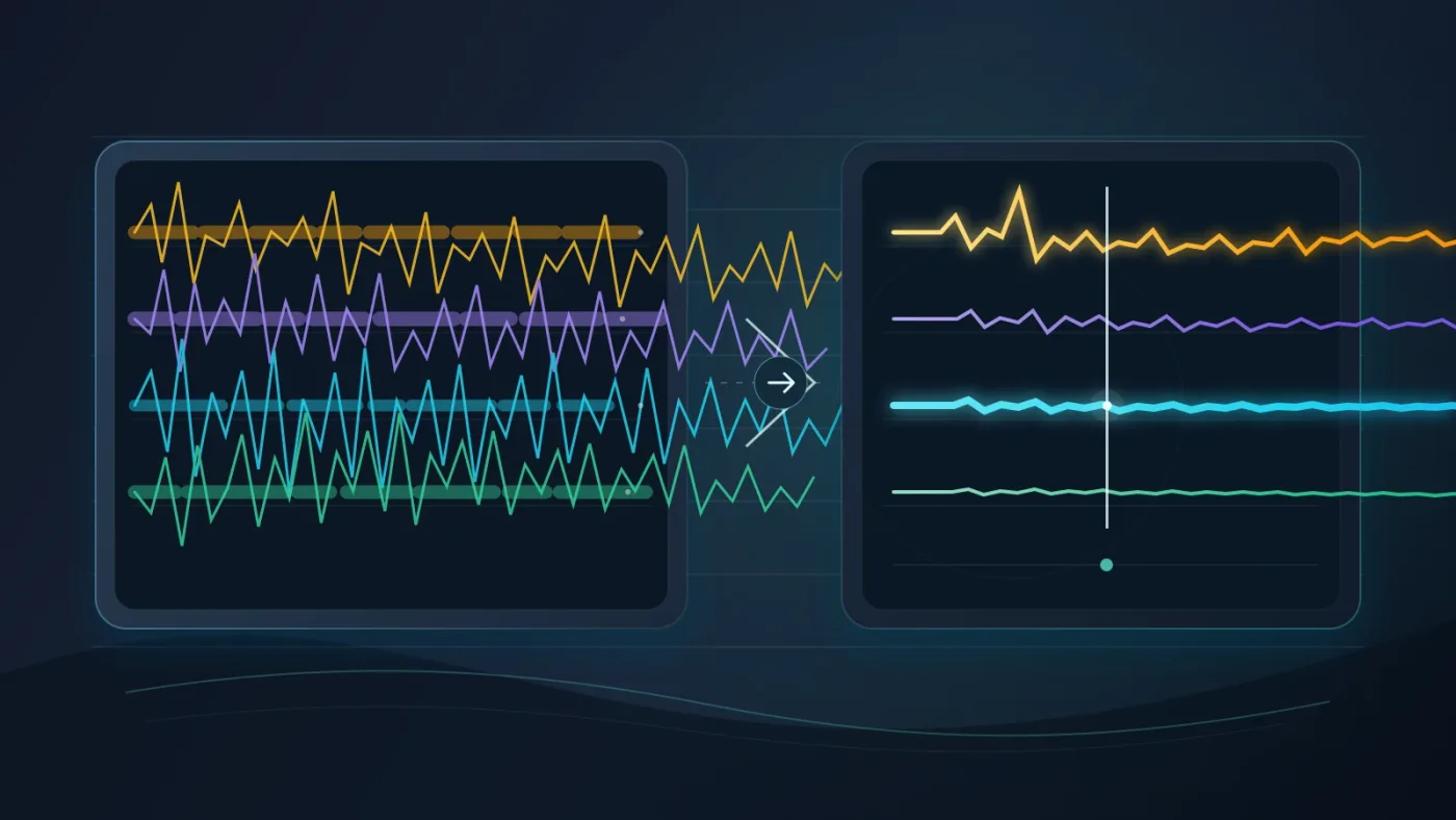 Illustration of a clear versus muddy product video sound mix