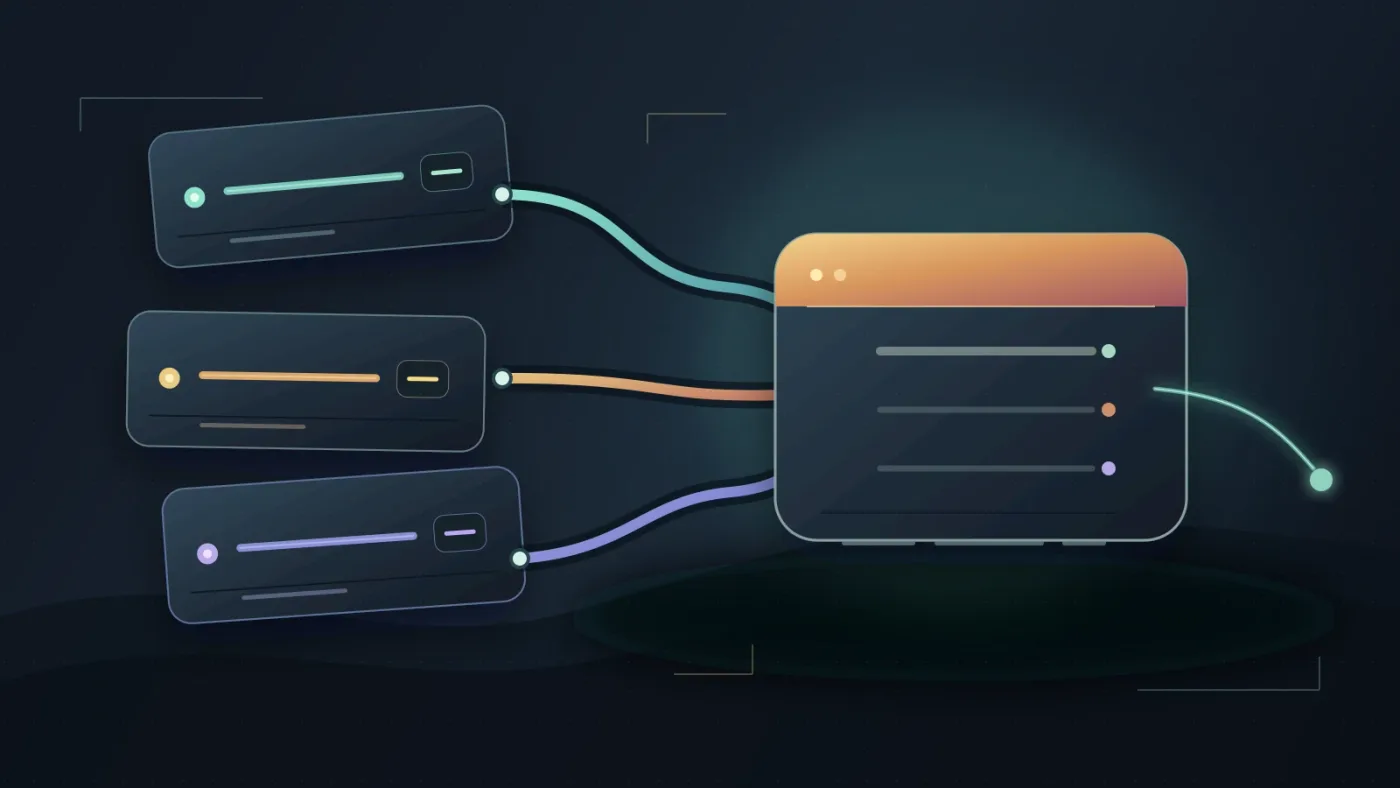 Illustration of three crowd layers feeding a shared audio bus