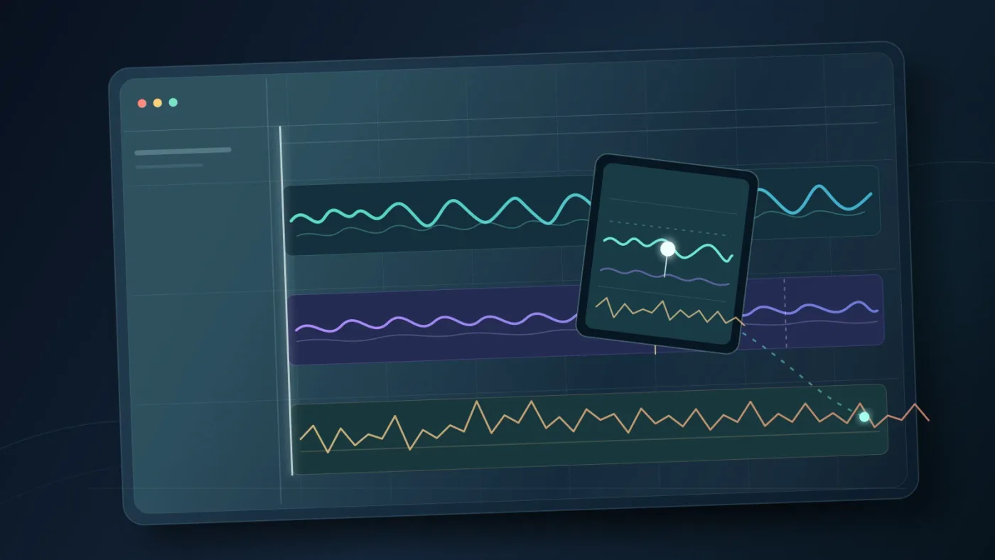Illustration of balancing replacement music against dialogue in Fairlight