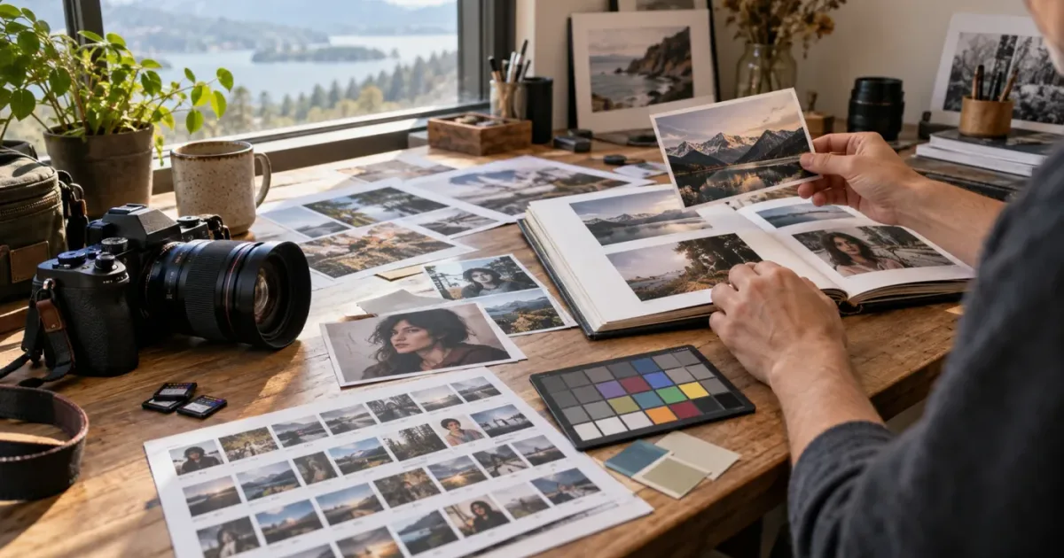 Illustration of a DaVinci Resolve 21 photo editing workflow