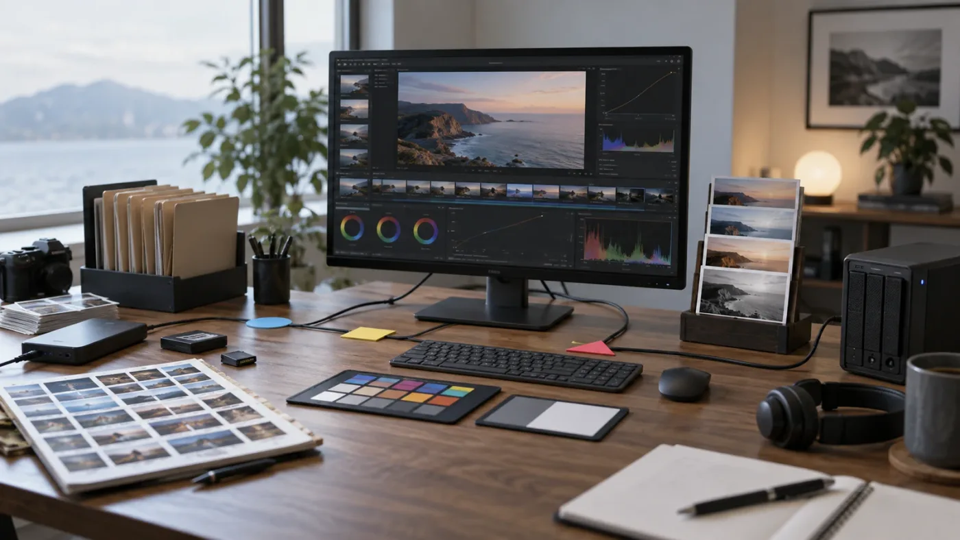 Illustration of troubleshooting branches for the DaVinci Resolve 21 Photo page
