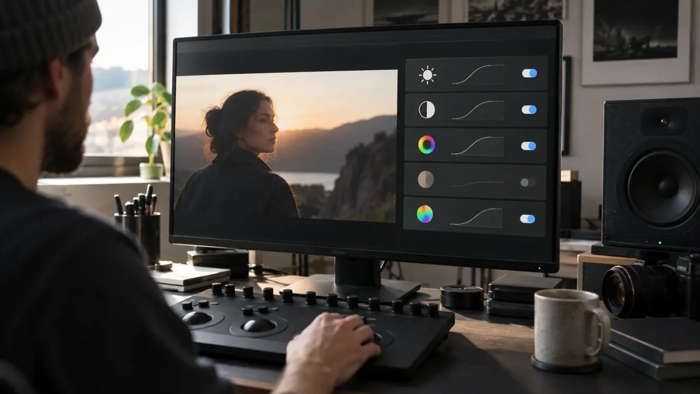 Illustration of auditing labeled color nodes in DaVinci Resolve 21 Layer List