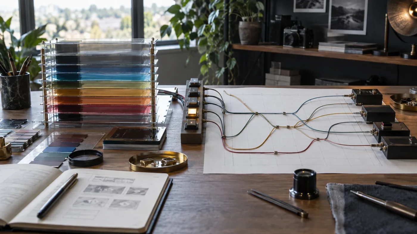 Illustration of choosing Layer List or Graph view in DaVinci Resolve 21