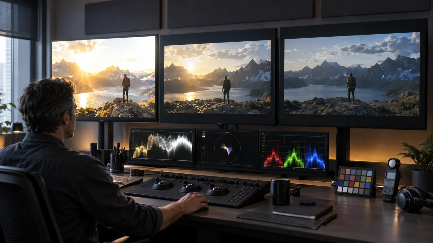 Illustration of reviewing HDR 4000 HDR 1000 and SDR Rec.709 MultiMaster deliverables