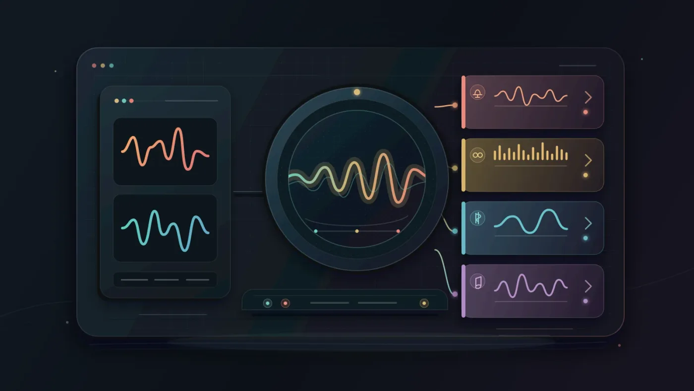 Illustration of exporting a stereo mix and separate music stems