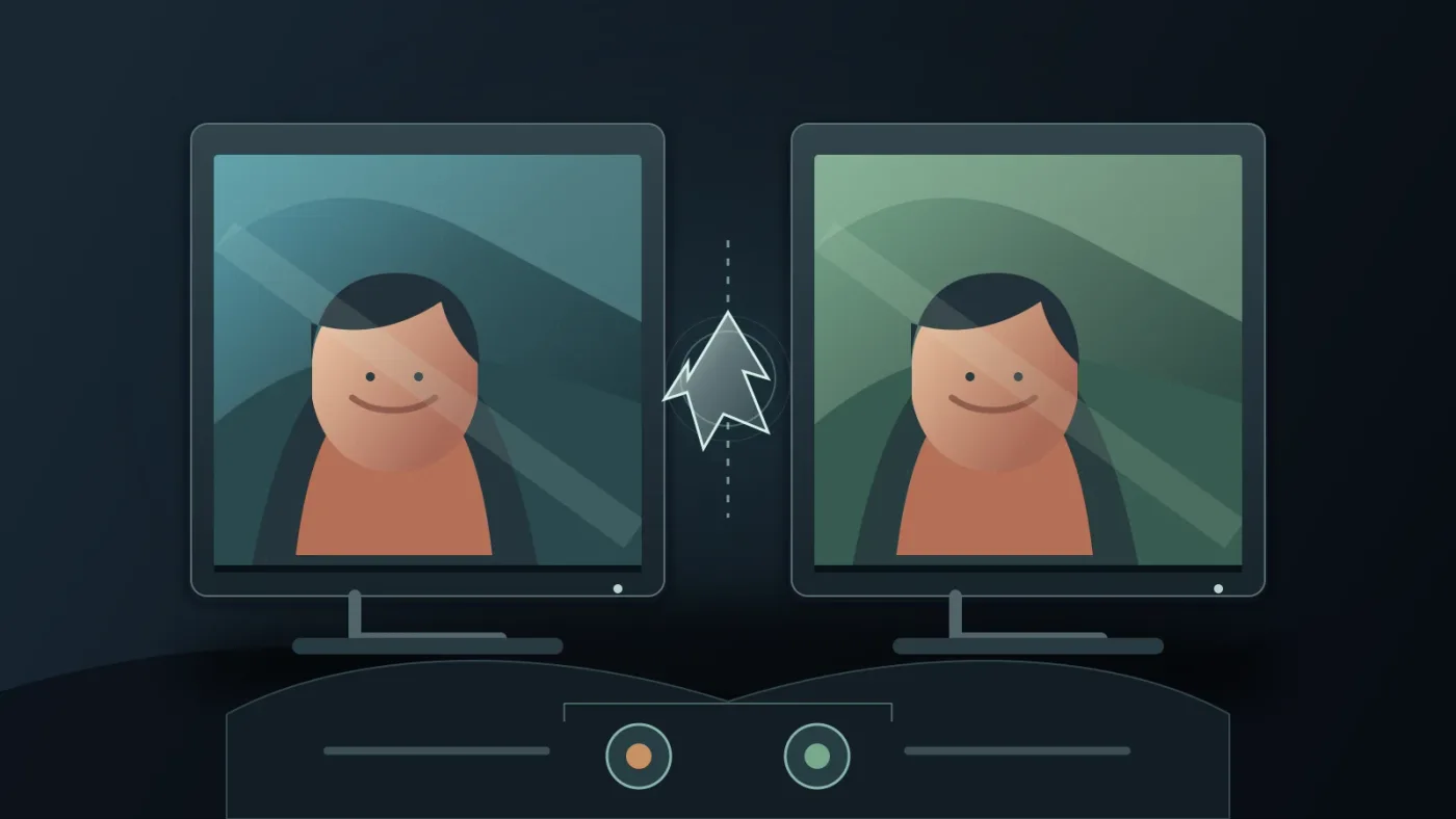 Illustration of matching stock footage color and framing