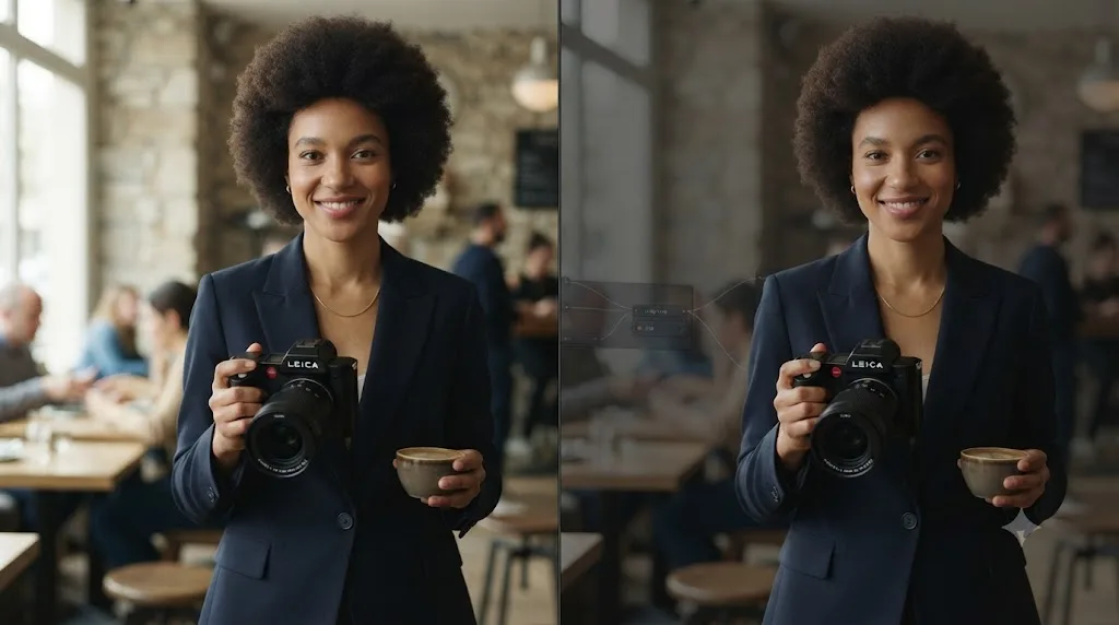 Illustration comparing DaVinci Resolve Color Management settings against a manual Color Space Transform node for Leica SL3 footage
