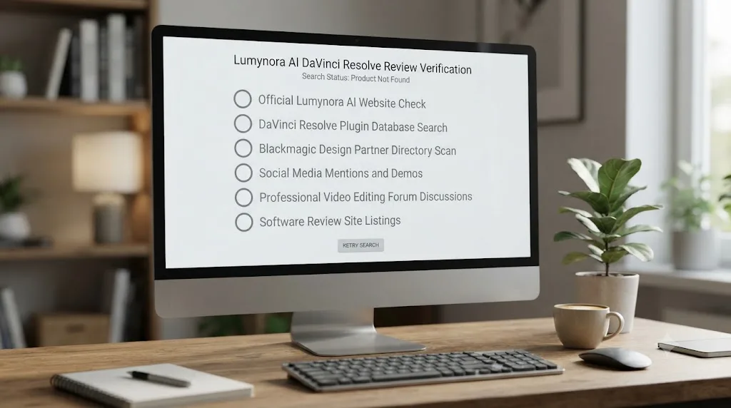 Illustration of a checklist of six verification steps each showing an empty or unsuccessful search result