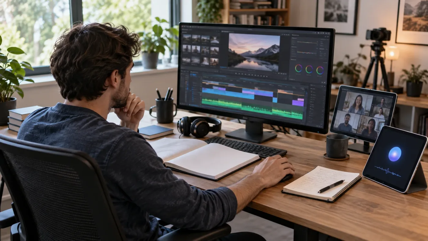 Illustration of DaVinci Resolve learning resources compared by task