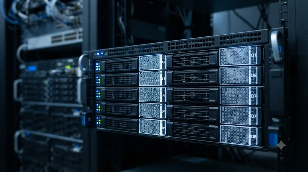 Illustration of RAID 6 striping data and dual parity across drives