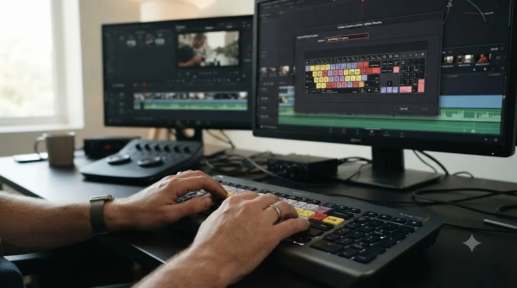 Illustration of the Avid Media Composer keyboard preset selected in DaVinci Resolve
